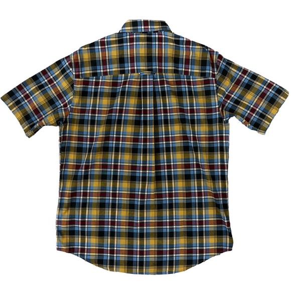 Surf Pendleton Seaside Men Button Down Plaid Short Sleeve Shirt Size Large - Picture 7 of 7